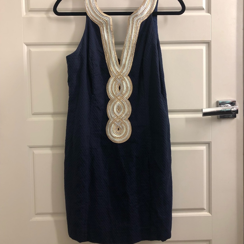 Lilly Pulitzer Navy Nautical Shift Dress